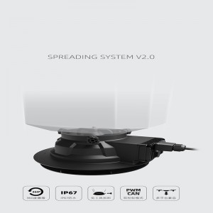 Sistema de siembra de drones agrícolas disperso